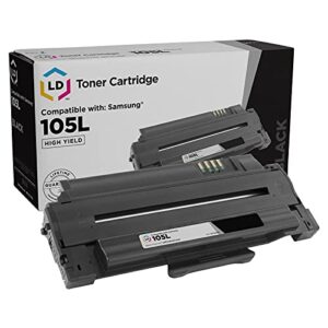 ld compatible toner cartridge replacement for samsung mlt-d105l high yield (black)