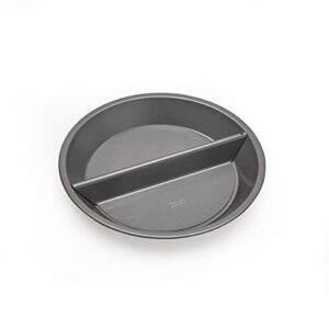 chicago metallic professional non-stick split decision pie pan, 9-inch, gray