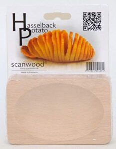 scanwood beechwood swedish hasselback potato cutting board