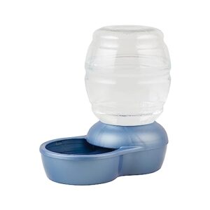 petmate replendish gravity waterer with microban for cats and dogs, 1 gallon,blue