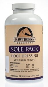 hawthorne sole pack hoof dressing 32 oz