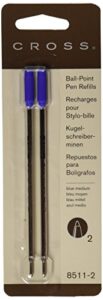 cross ballpoint pen refill 12-pack blue medium