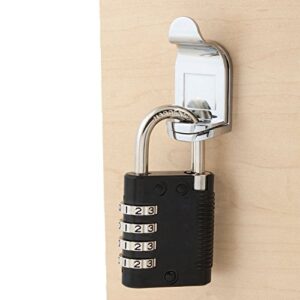 FJM Security SX-575 Locker Combination Padlock with Key Override and Code Discovery, Black