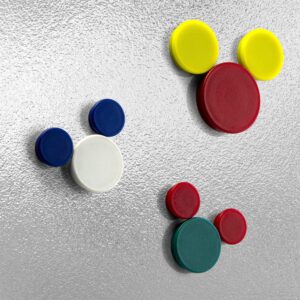 Officemate Heavy-Duty Magnets, Assorted Colors, Pack Of 30