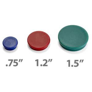 Officemate Heavy-Duty Magnets, Assorted Colors, Pack Of 30