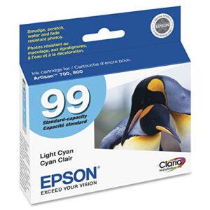 epson 99 claria standard ink cartridge (light cyan) in retail packaging
