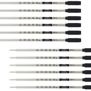 Cross Ballpoint Pen Refill 12-Pack Black Fine