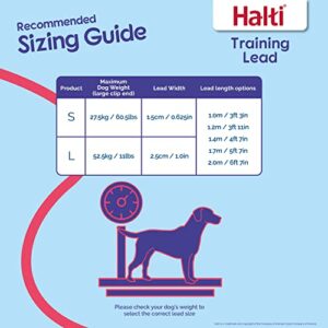 Halti Training Lead For Dogs, Double Ended Dog Training Leash for Halti Head Collar and No Pull Harness, Black Training Leash for Medium Dogs and Large Dogs