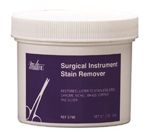 miltex surgical instrument stain remover powder, 3 oz jar - 1/each
