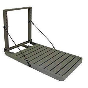 Great Day Load-A-Pup HD 14x20in Robust Safety Pet Loading Platform - for The Hunting Dog - Earth-Tone Gray Powder-Coated Finish - Intended for Use in Fresh Water, LP500HD