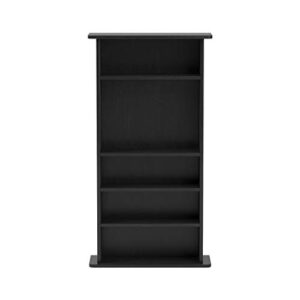 Atlantic Drawbridge Media Storage Cabinet - Organize optical media, up to 240 CD, or 108 DVD, or 132 BD/Video Games, Adjustable Shelves, PN 37935726 in Black