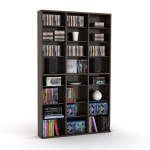 Atlantic Oskar 756 Media Storage Cabinet – Protects & Organizes Prized Music, Movie, Video Games or Memorabilia Collections, PN 38435713 in Espresso