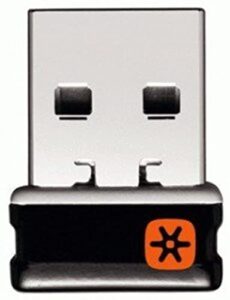 logitech c-u0007 unifying receiver for mouse and keyboard works with any logitech product that display the unifying logo (orange star, connects up to 6 devices) (c-u0007)