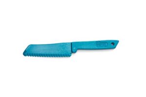 fox run bakeware buddy knife, food grade safe plastic kitchen knife,1 x 8 x 0.5, blue, 4-inch blade