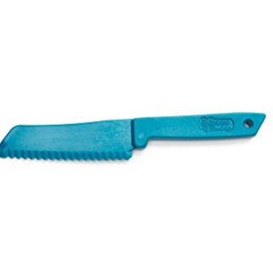 Fox Run Bakeware Buddy Knife, food grade safe plastic kitchen knife,1 x 8 x 0.5, Blue, 4-Inch Blade