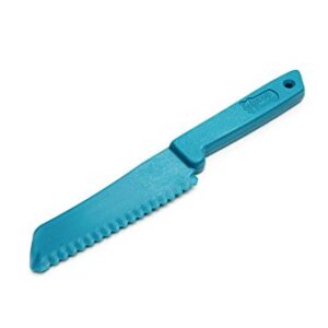 Fox Run Bakeware Buddy Knife, food grade safe plastic kitchen knife,1 x 8 x 0.5, Blue, 4-Inch Blade