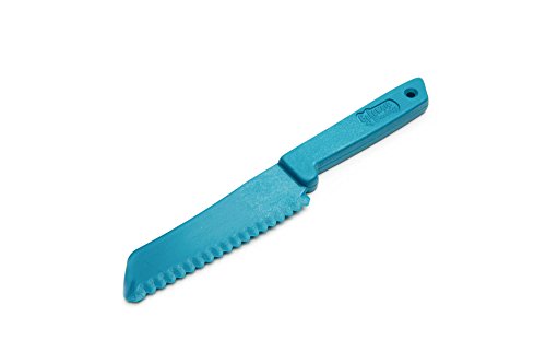 Fox Run Bakeware Buddy Knife, food grade safe plastic kitchen knife,1 x 8 x 0.5, Blue, 4-Inch Blade