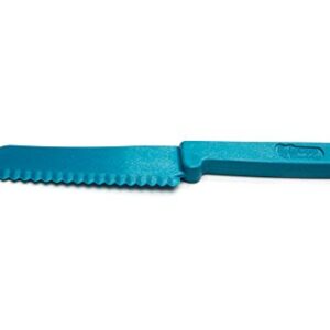 Fox Run Bakeware Buddy Knife, food grade safe plastic kitchen knife,1 x 8 x 0.5, Blue, 4-Inch Blade