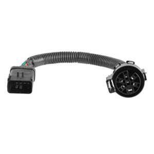 curt 57300 8-prong to uscar wiring harness adapter, select chrysler, dodge, freightliner, jeep, mitsubishi