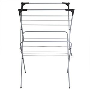 home basics 2-tier clothes dryer drying rack,silver