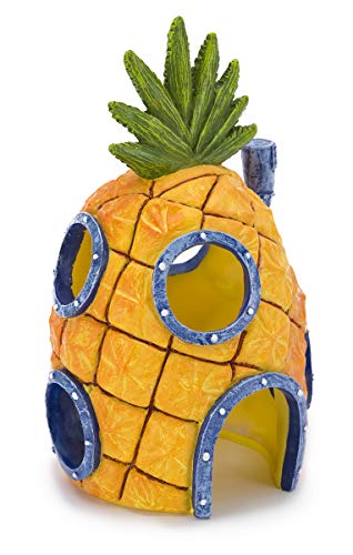 Penn-Plax Spongebob Squarepants Officially Licensed Aquarium Ornament – Spongebob’s Pineapple House – Large