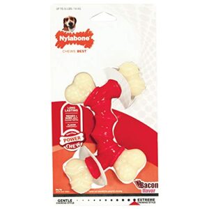 Nylabone Power Chew Double Bone Long Lasting Chew Toy for Dogs Medium - Up to 30 lbs.