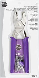 dritz 24p heavy duty snap pliers, purple