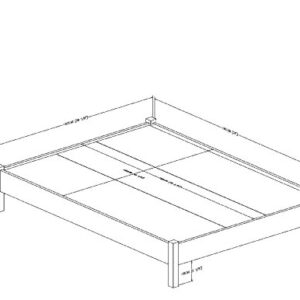 South Shore Step One Platform Bed, Full 54-in, Pure White