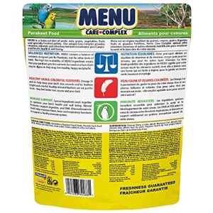 Vitakraft Menu Premium Parakeet Food - Vitamin-Fortified - Daily Pet Bird Food, 2.5 pounds