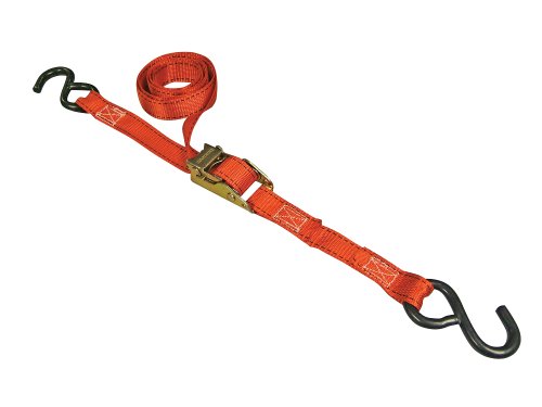 Erickson 34406 Red 1" x 6' Over-Center Buckle Tie-Down Strap, (Pack of 2)