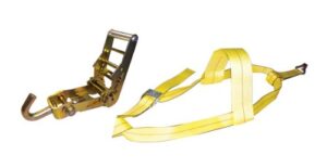 erickson 58522 adjustable ratchet yellow tire strap with j hooks