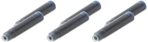 monteverde standard fountain pen ink cartridges, blue (g306bu)