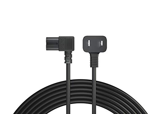 Pwr Extra Long 12Ft AC Wall 2 Slot Tv Power Cord for Samsung LG TCL Sony: 2 Prong AC Wall Plug 2-Slot LED LCD Insignia Sharp Toshiba JVC Hisense Electronics UN65KS8000FXZA UN40J5200AFXZA UL Listed