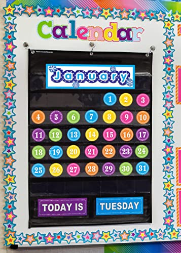 Teacher Created Resources Bright Circles Calendar Days (5187)