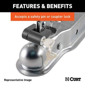 CURT 25294 Posi-Lock Coupler Replacement Latch for CURT #25101 or #25210, CLEAR ZINC
