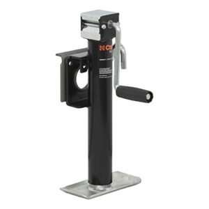 CURT 28302 Weld-On Bracket-Style Swivel Trailer Jack, 2,000 lbs. 10 Inches Vertical Travel