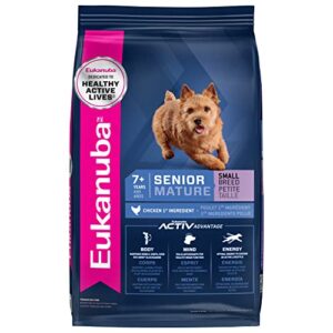 eukanuba senior small breed dry dog food, 15 lb