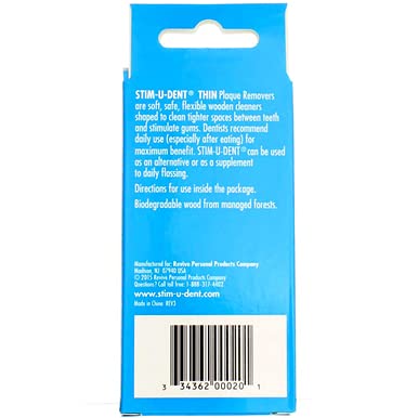 The Natural Dentist, Plaque Removers Stim U Dent Thin, 160 Count