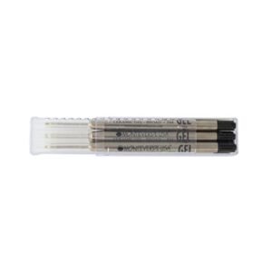 Monteverde Capless Ceramic Gel Refill To Fit Parker Ballpoint Pen, Broad, Black, 6 Pack (P443BK)