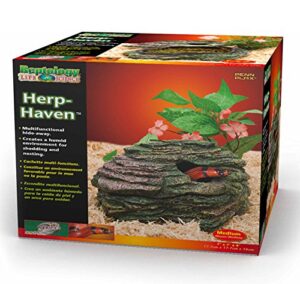 penn plax reptology herp haven reptile hide away