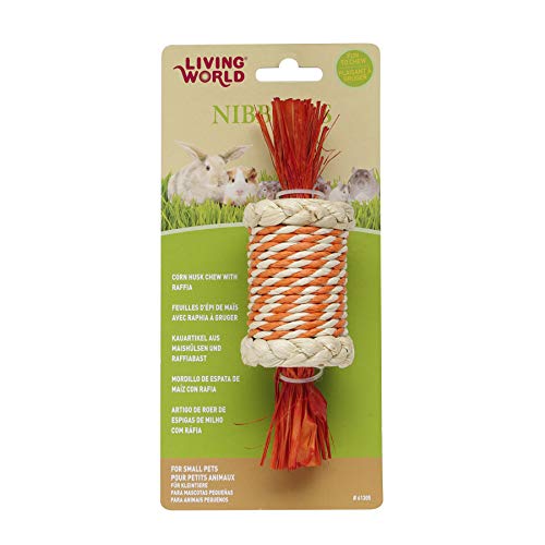 Living World Nibblers Corn Husk Pet Chew, Candy