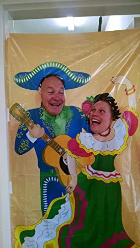 Fiesta Couple Photo Booth Door Banner for Cinco de Mayo - 6 feet tall - Party Decor | Fiesta |