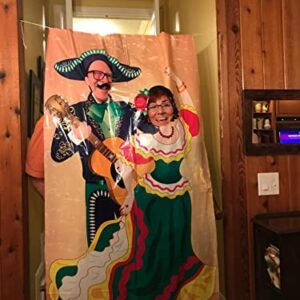 Fiesta Couple Photo Booth Door Banner for Cinco de Mayo - 6 feet tall - Party Decor | Fiesta |