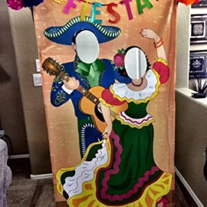 Fiesta Couple Photo Booth Door Banner for Cinco de Mayo - 6 feet tall - Party Decor | Fiesta |