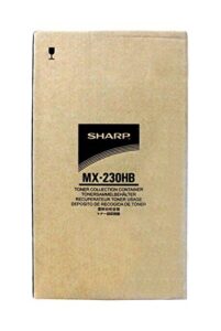 sharp black 50000 page yield waste toner bottle for multifunction mx-2310u printer mx230hb