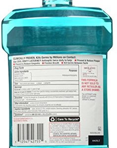 Listerine Antiseptic Cool Mint Mouthwash, 1.5 L, 50.72 oz (Pack of 2)