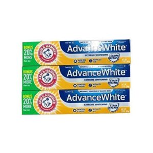 Arm And Hammer Advance White Tube, 3 Count