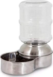 petmate stainless steel replendish waterer, small (24345s)