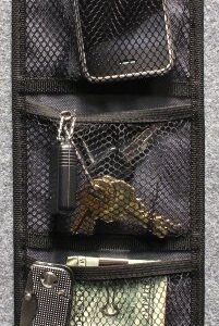 Acorn Hook & Loop Three Pocket Mesh Holder Gun Safe Accessory