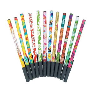 fun express tropical themed pen assortment - 72 pieces - classroom giveaways and stationary supplies